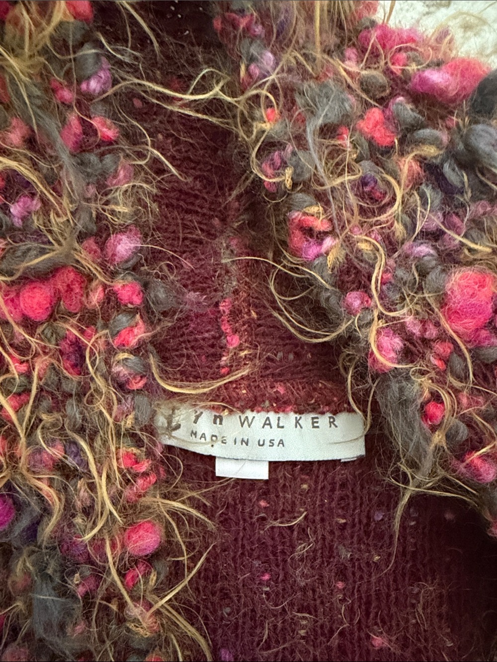Vintage Bryn walker eyelash wrap sweater vest M - Picture 4 of 7